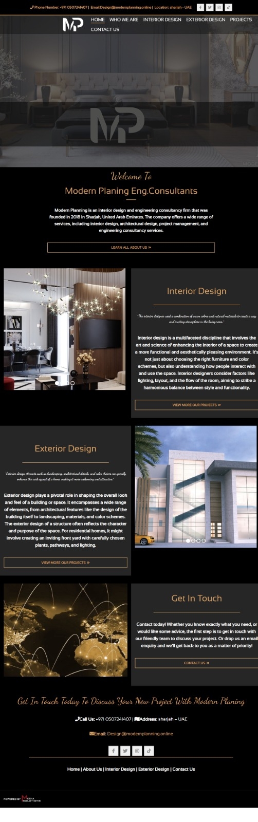 Modern Planning Website