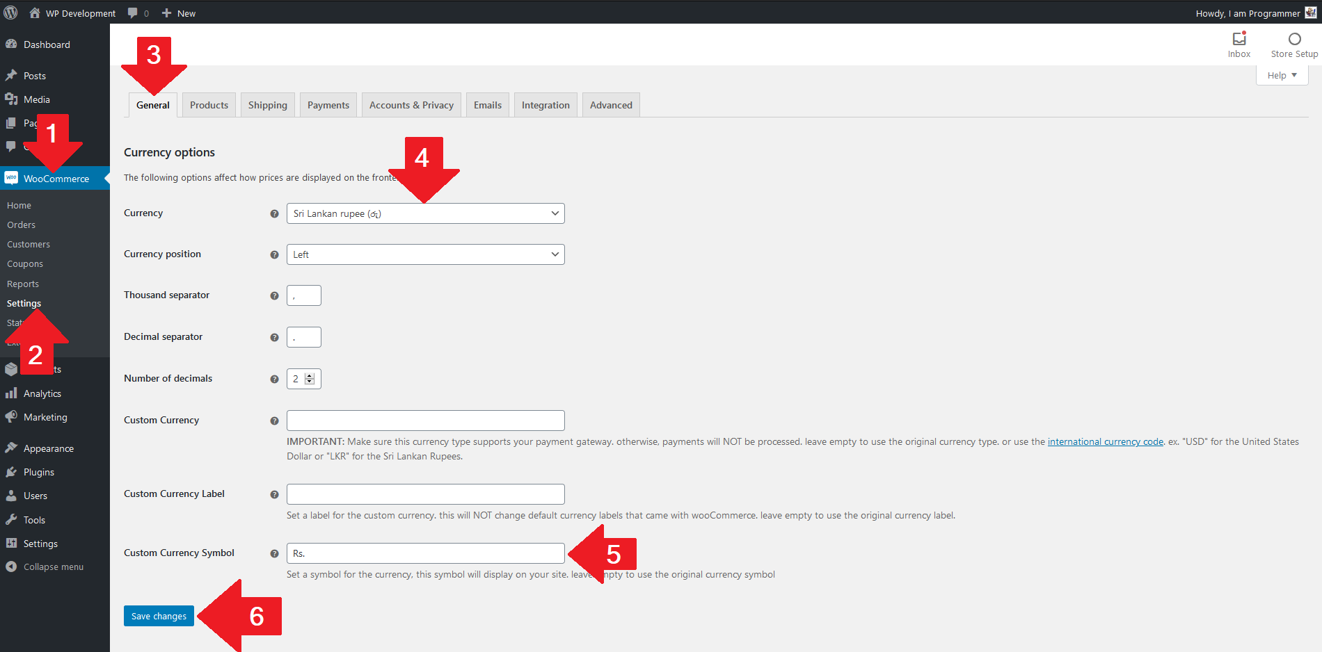 Custom Currency for WooCommerce plugin