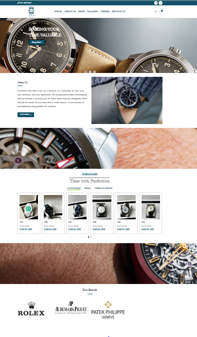 Trendy timepieces Website