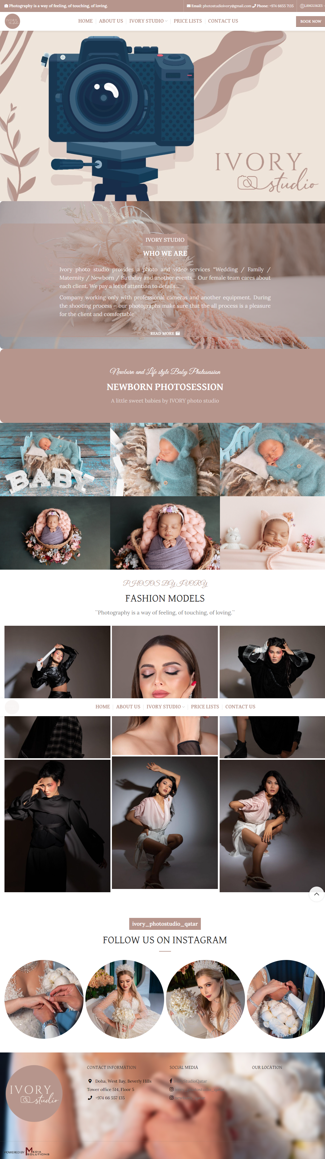 Ivory Studio Website