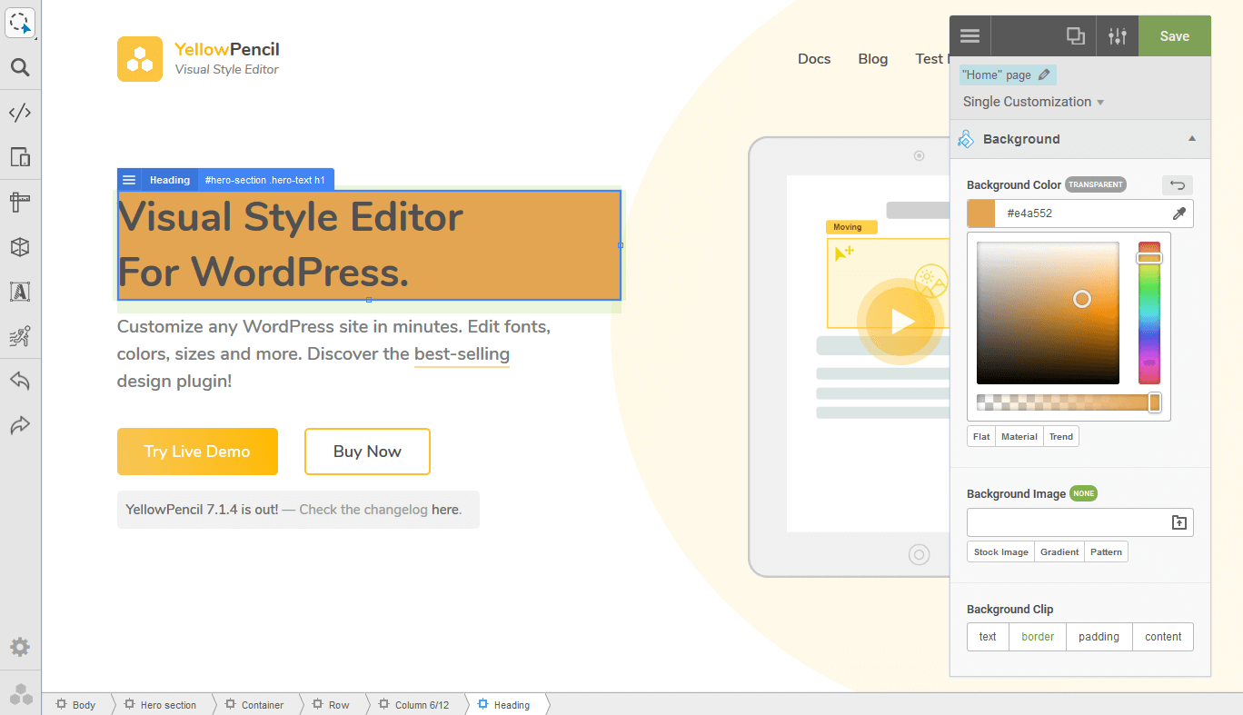 Visual CSS Style Editor Plugin